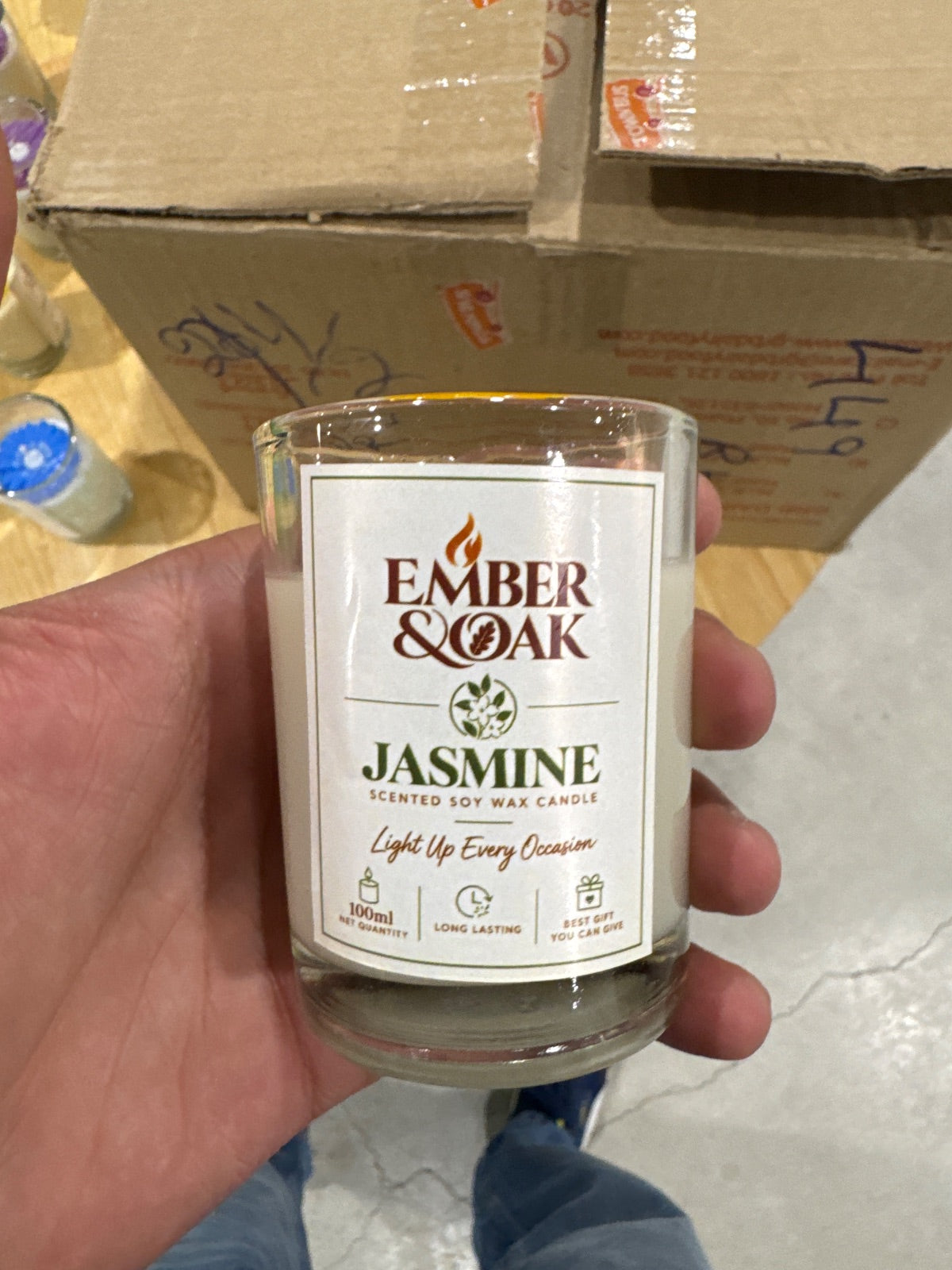 120 ml jasmine scented candle