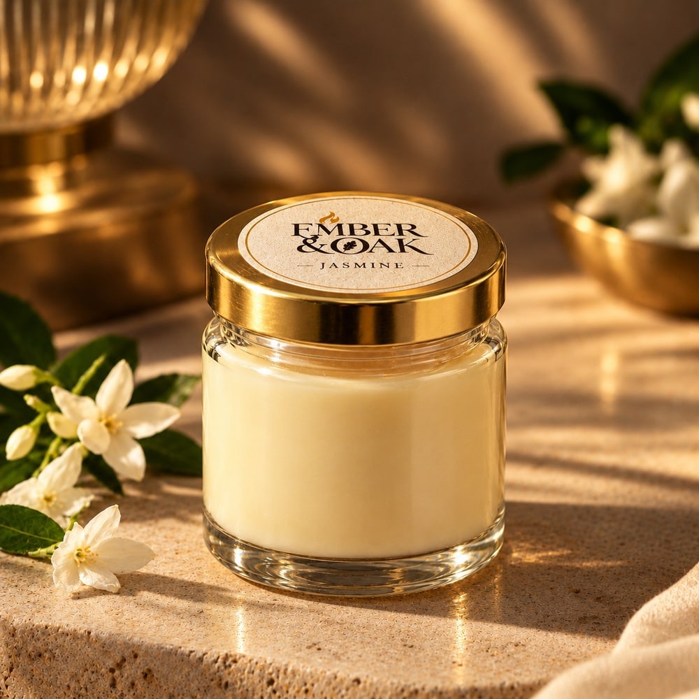 Jasmine scented candle
